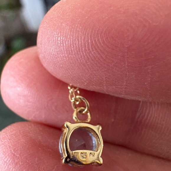 Genuine PANDORA ALE 925 Sterling Gold Plated Delicate Necklace Crystal, 18” - Picture 5 of 7